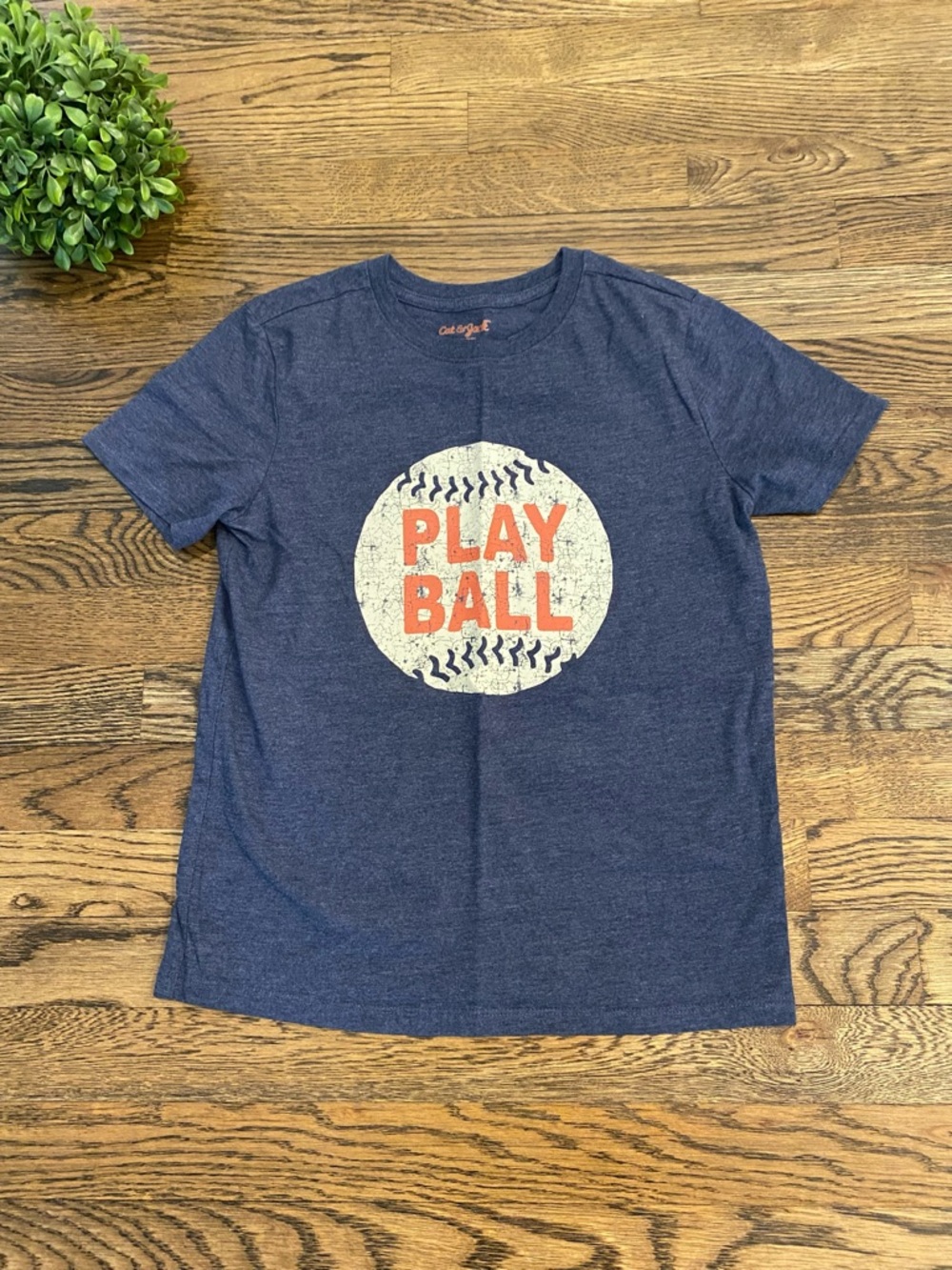 Cat & Jack Boys Baseball Graphic Tshirt Sz M